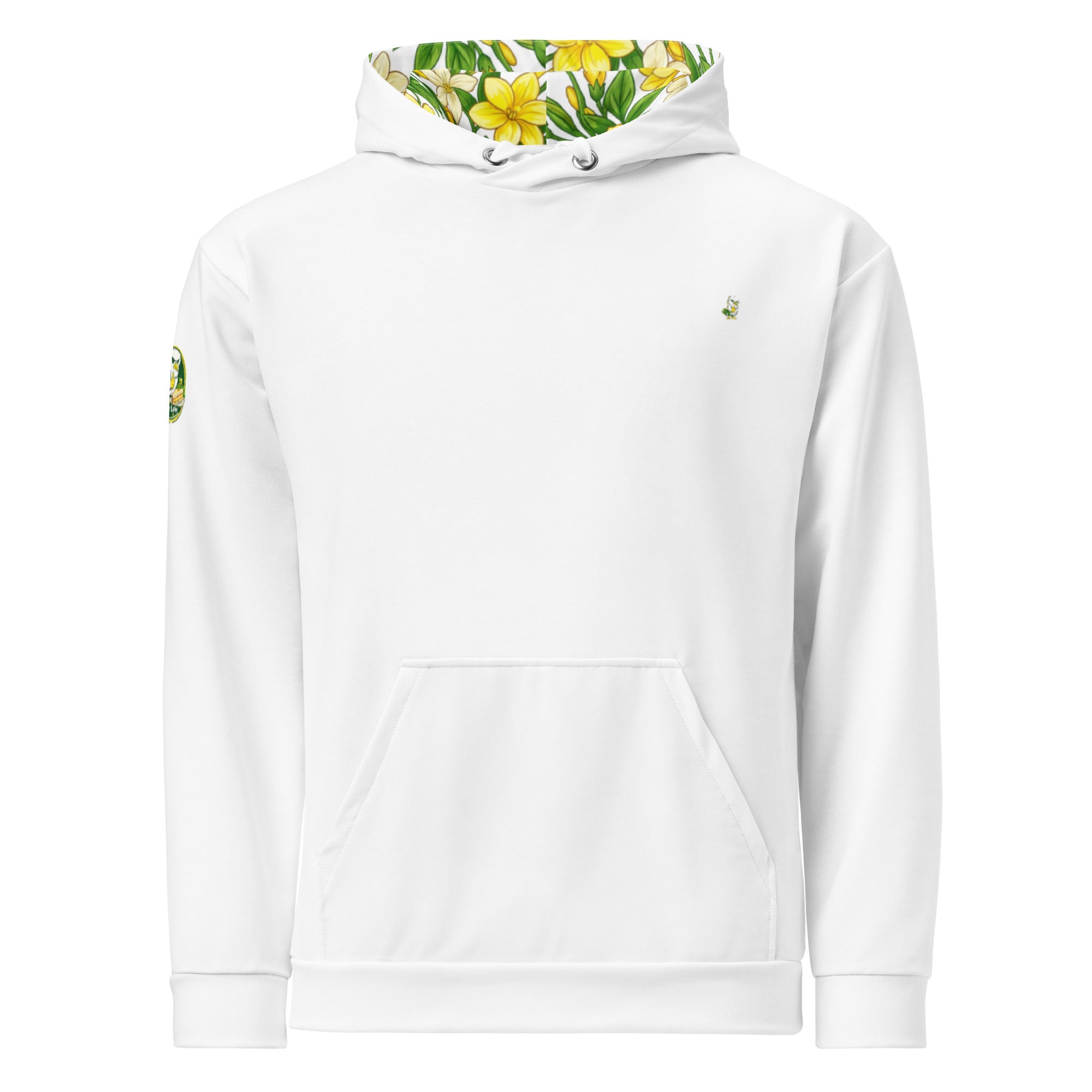 Yellow Jasmine Golf Hoodie - Limited Edition White